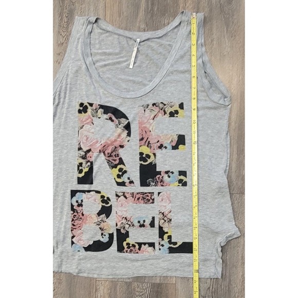 JC Fits Inc Gray Rebel Tank Top Shirt Womens Size L - Picture 3 of 6